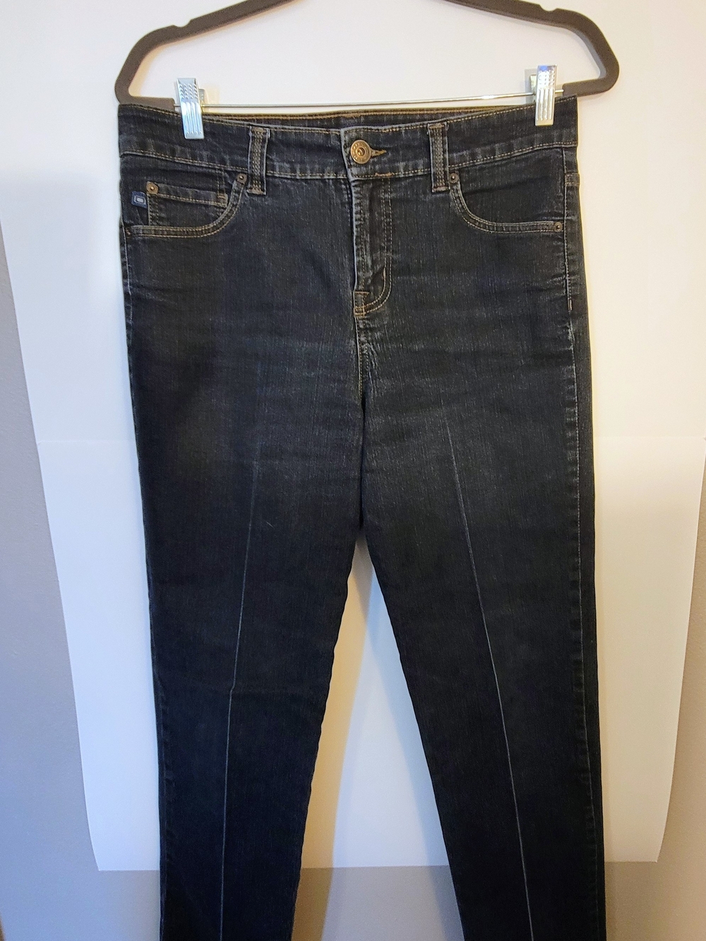 Bandolinoblu Straight Leg Flattering Dark Blue Jeans